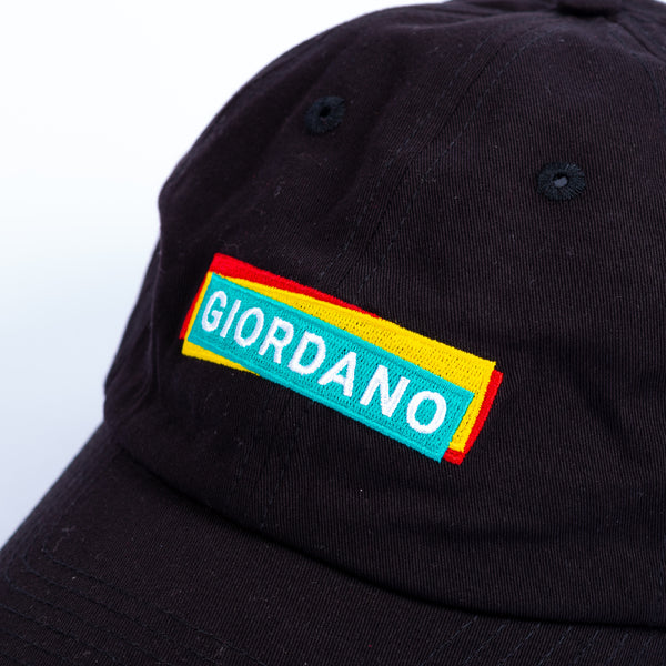 01 Logo South - Giordano Black Cap Embroidered - Signature Africa Giordano