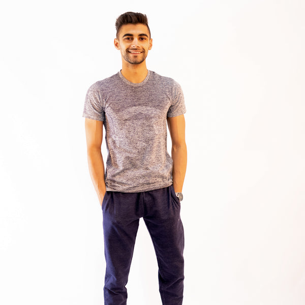 Coolmax T-Shirt Melange Ultramarine