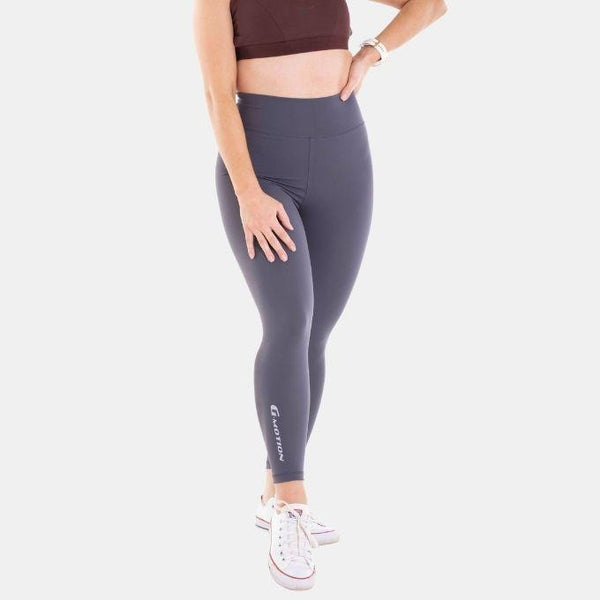 Ladies G Motion High Rise Leggings 15 Signature Grey Giordano