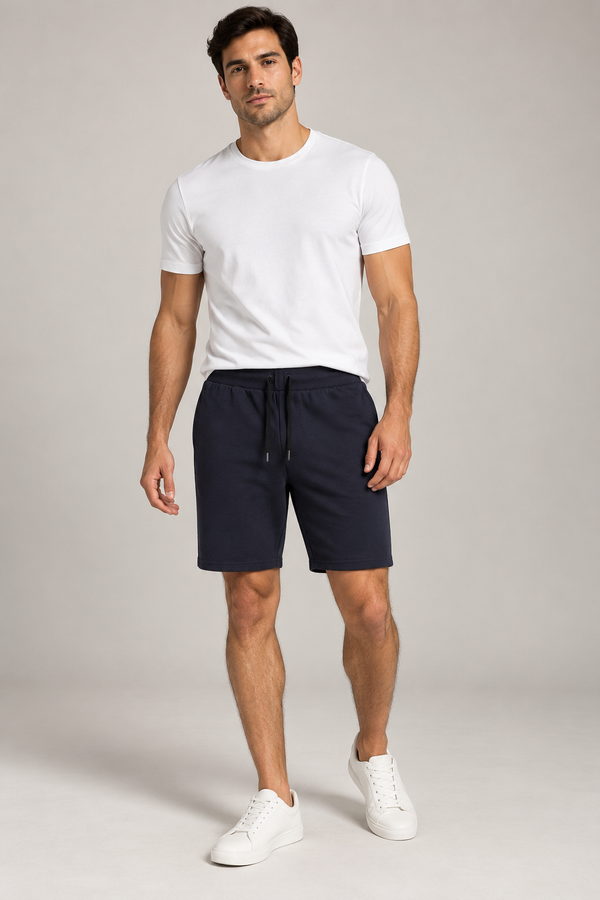 Double Knit Drawstring Shorts 16 Signature Navy