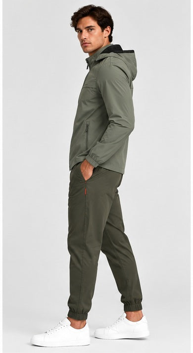 Four Leaf Clover Green jacket — front model view