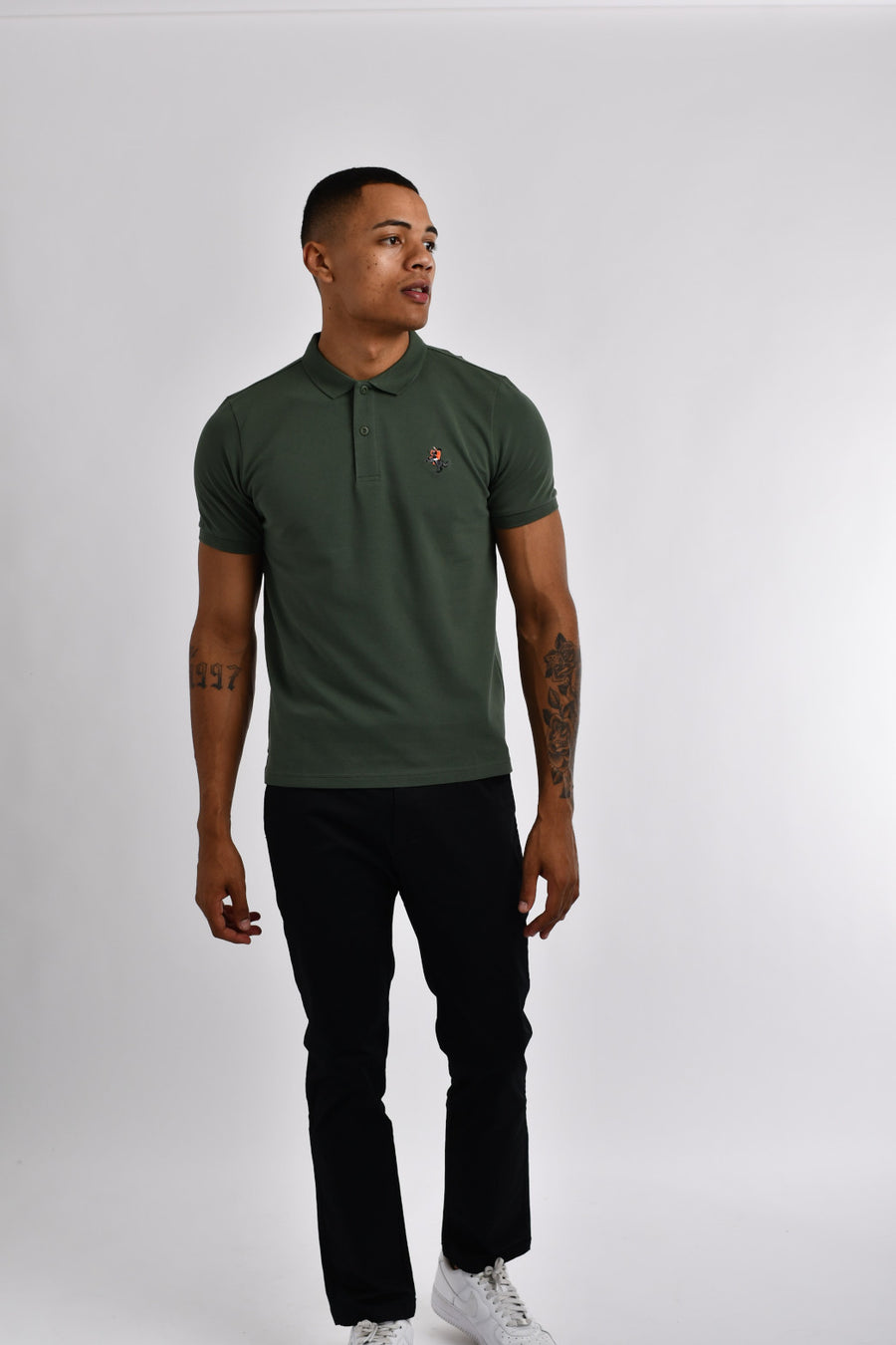 Mens slim fit deals golf shirts