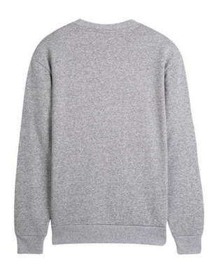 Men's French Terry Sweater - Melange Siro Gray Flannel Grey