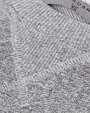 Men's French Terry Sweater - Melange Siro Gray Flannel Grey