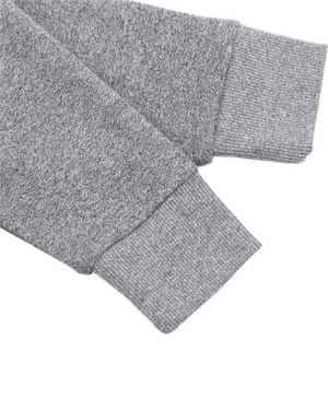 Men's French Terry Sweater - Melange Siro Gray Flannel Grey