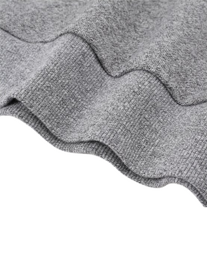 Men's French Terry Sweater - Melange Siro Gray Flannel Grey