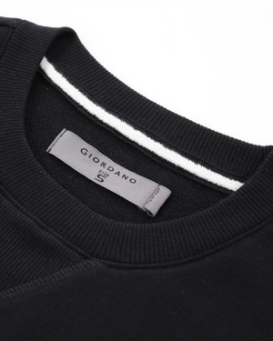 Men's French Terry Sweater - Signature Black