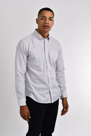Wrinkle Free Shirt - White x Red/Navy Check 58