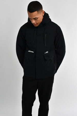 G-Motion Hooded 90-10 Down Jacket 09 Signature Black (Unisex)