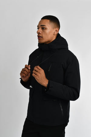 G-Motion Hooded 90-10 Down Jacket 09 Signature Black (Unisex)