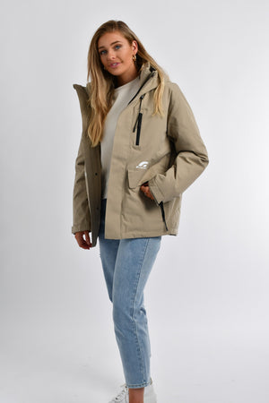 G-Motion Hooded 90-10 Down Jacket 15 Nettle Khaki (Unisex)