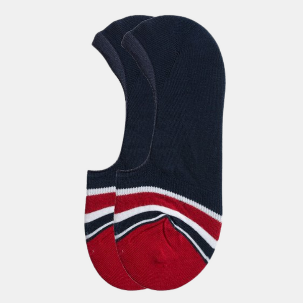 Invisible Socks 2 Pack 19 S.Navy/S.Red/S.White