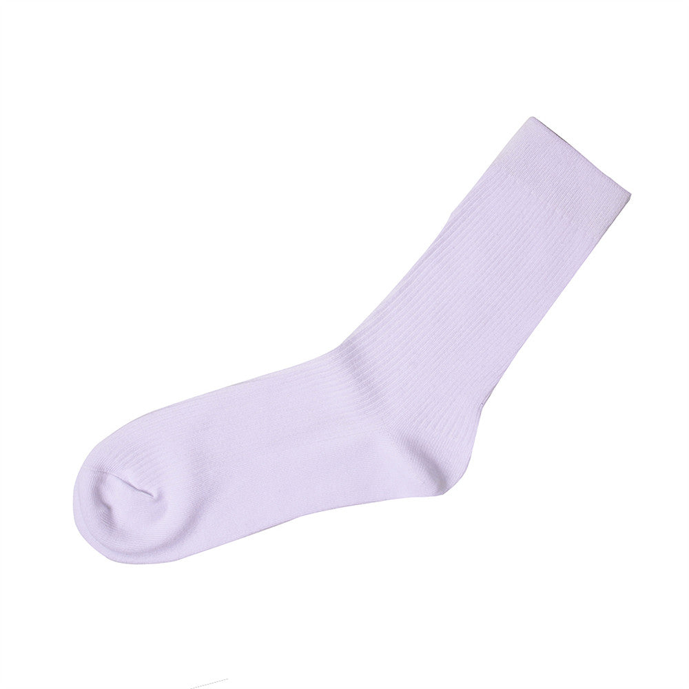 Solid Crew Socks (2-Pairs) White