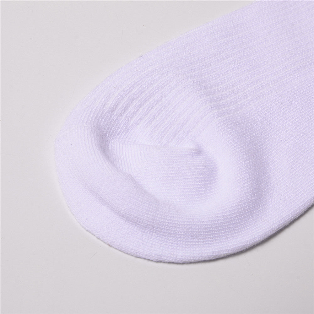 Solid Crew Socks (2-Pairs) White