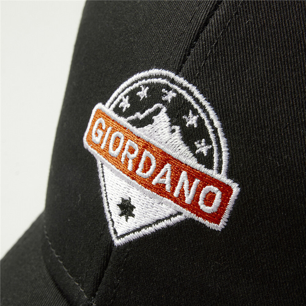 Giordano Embroidered Lion Cap - 01 Signature Black - Giordano South Africa | Baseball Caps