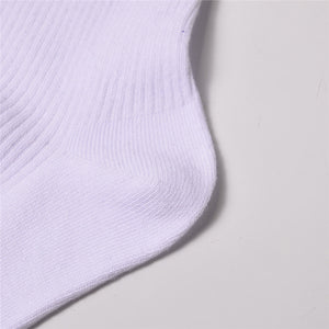 Solid Crew Socks (2-Pairs) White