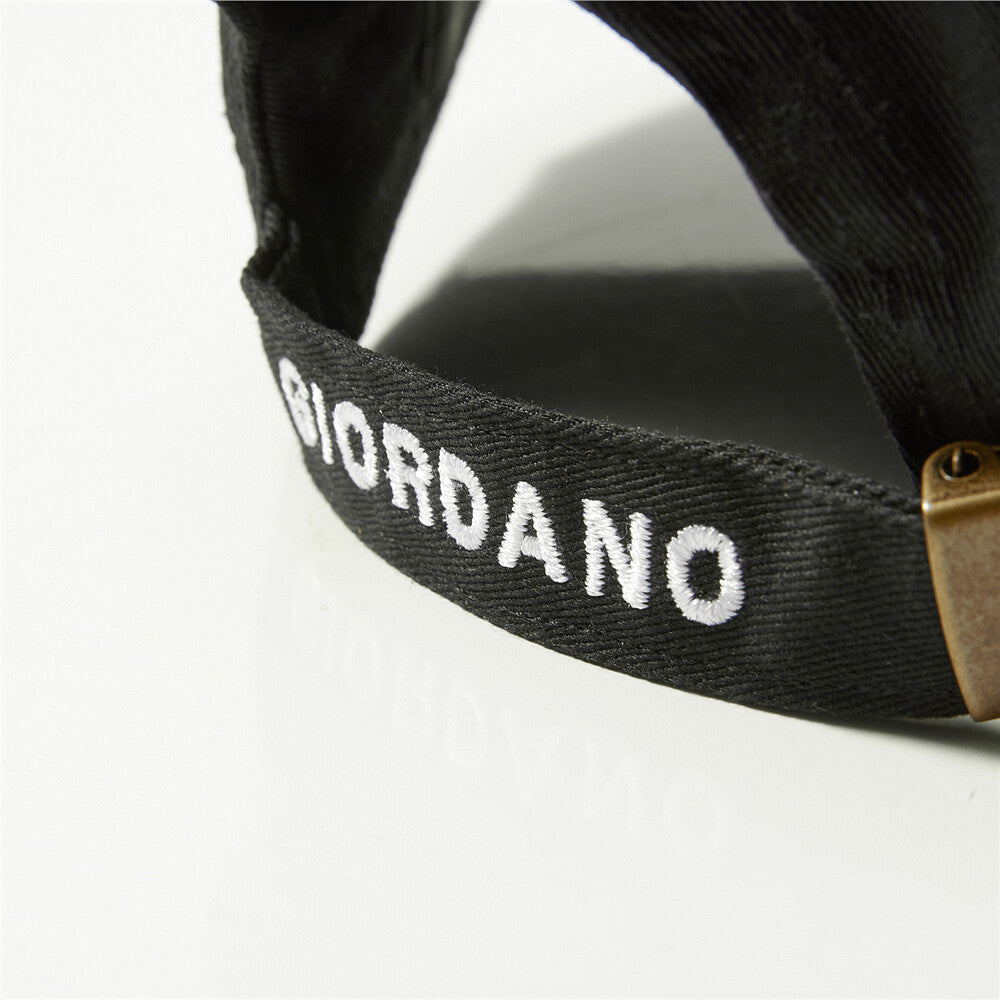 Giordano Embroidered Lion Cap - 01 Signature Black