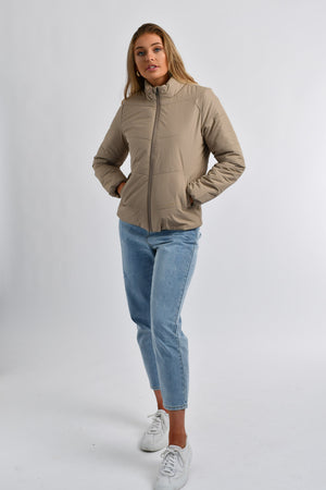 Quilted Jacket 94 Desert Taupe Khaki