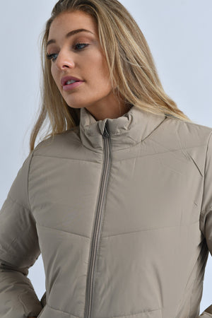 Quilted Jacket 94 Desert Taupe Khaki