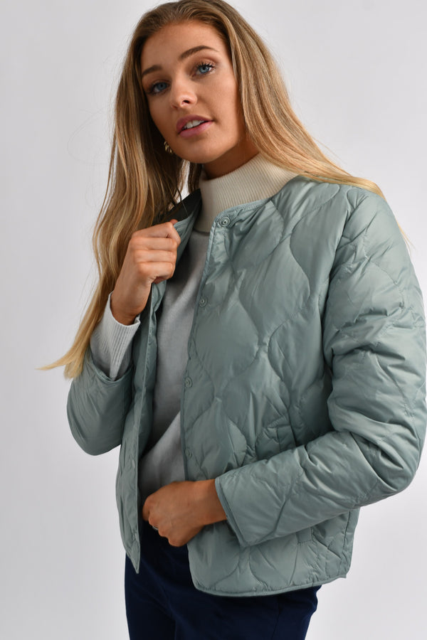 Ladies Light Weight 90/10 Down Jacket 57 Slate Cray