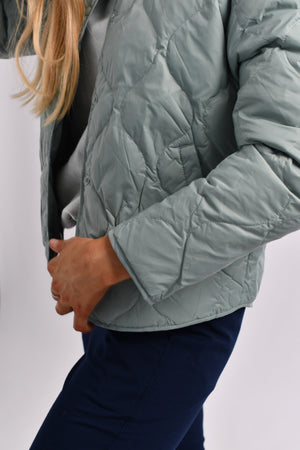 Ladies Light Weight 90/10 Down Jacket 57 Slate Cray