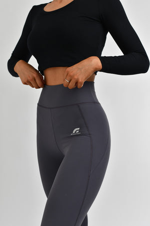 Women's High Waist Leggings Dull Purple