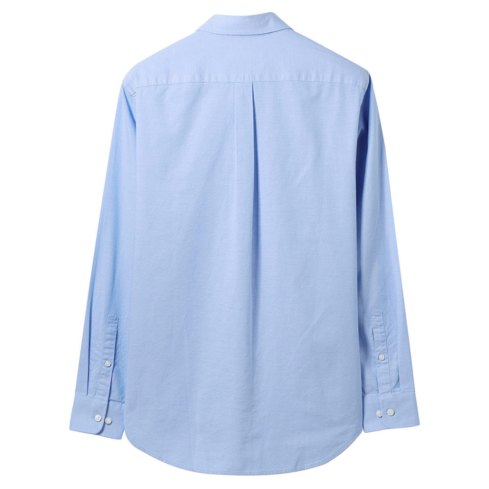 Lion Embroidery Shirt Blue