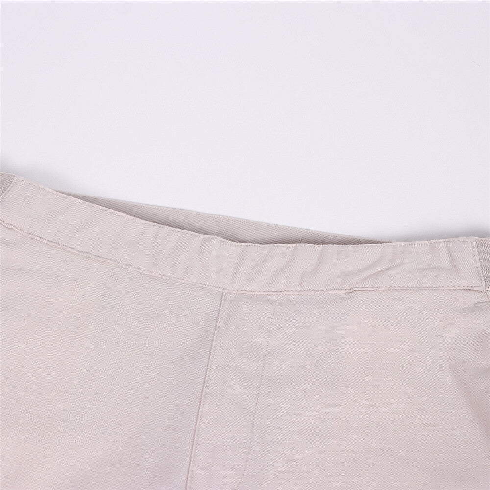 Solid Elastic Waistband Ladies Casual Pants 07 Pumice Stone Grey