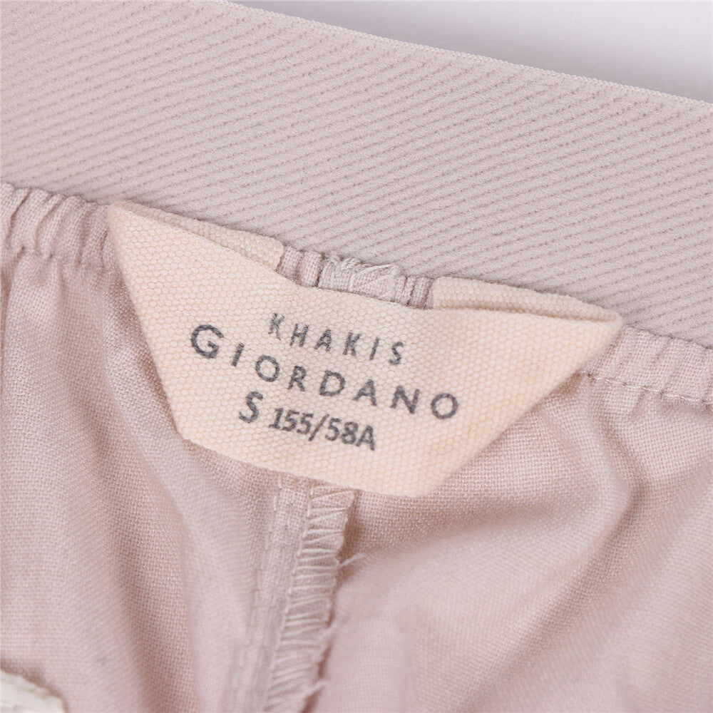 Solid Elastic Waistband Ladies Casual Pants 07 Pumice Stone Grey