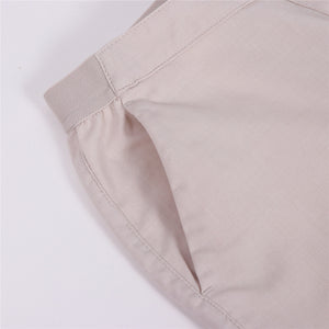 Solid Elastic Waistband Ladies Casual Pants 07 Pumice Stone Grey