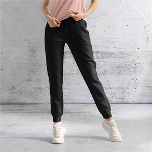 G-Motion Ladies Drawstring Elastic Waist Jogger Pants 09 Signature Black