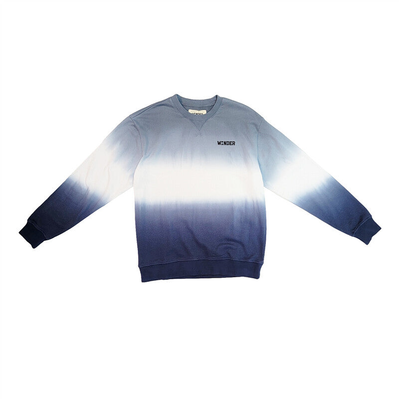 Wonder WANDER Sweater Blue Dip Dye Pattern