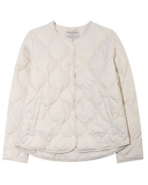 Ladies Light Weight 90/10 Down Jacket 18 Cloud Cream