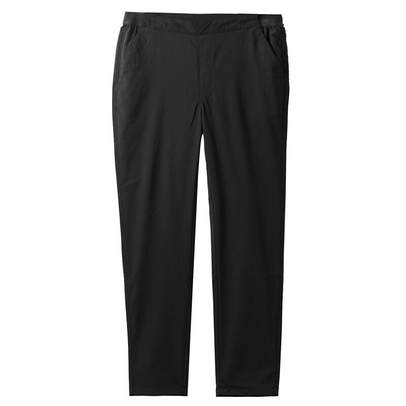 Solid Elastic Waistband Ladies Casual Pants 09 Signature Black