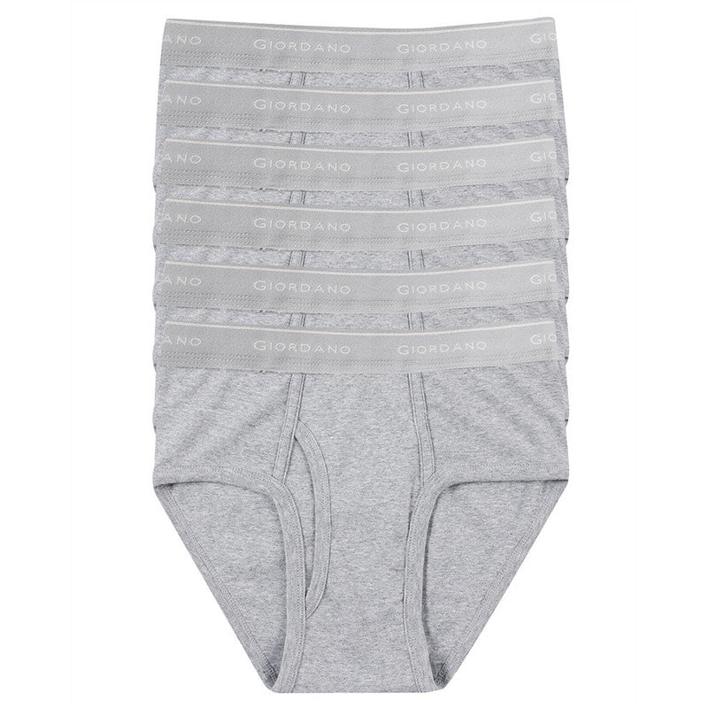 Solid Classic Briefs (6-packs) Grey