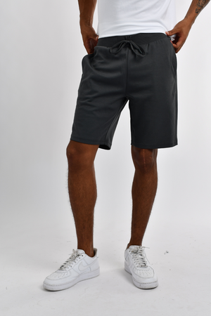 Double Knit Drawstring Shorts 04 Urban Chic Grey