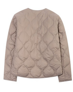 Ladies Light Weight 90/10 Down Jacket Desert Taupe