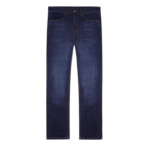 Mens Mid-Rise Tapered Jeans 62 Dark Blue