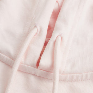 Giordano Women Strap Short-Sleeve Hooded Dress - Rosewater Pink