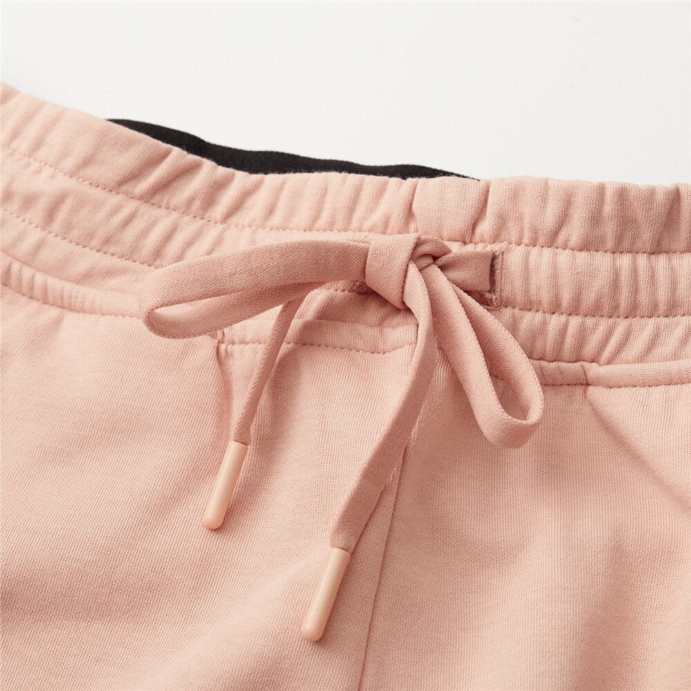 G-Motion Ladies Drawstring Elastic Waist Jogger Pants 35 Melange Pink