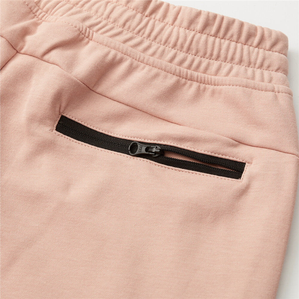 G-Motion Ladies Drawstring Elastic Waist Jogger Pants 35 Melange Pink