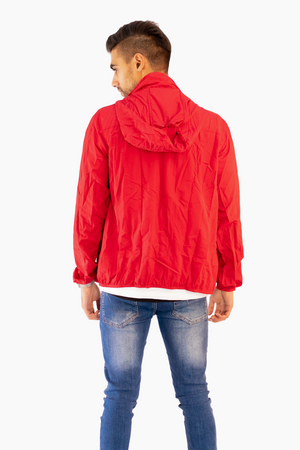 Hidden Hood Windbreaker - Red