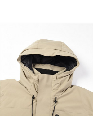 G-Motion Hooded 90-10 Down Jacket 15 Nettle Khaki (Unisex)