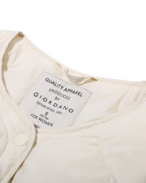 Ladies Light Weight 90/10 Down Jacket 18 Cloud Cream