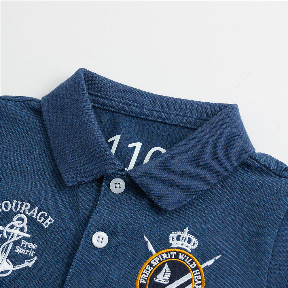 Junior 3D Napoleon Courage Polo 42 Insignia Blue