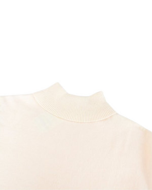 Turtleneck Sweater 03 Rose Pink x Milky White