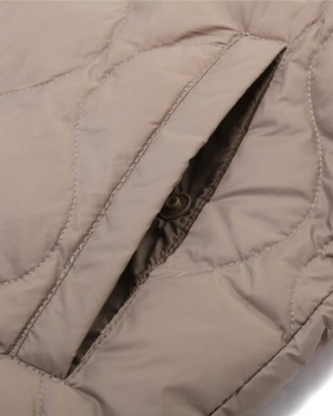 Ladies Light Weight 90/10 Down Jacket Desert Taupe