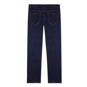 Mens Mid-Rise Tapered Jeans 62 Dark Blue
