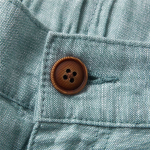 Men's Linen Cotton Drawstring Shorts