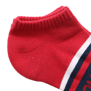 2 - Pack Ankle Socks - 67 Red x Navy